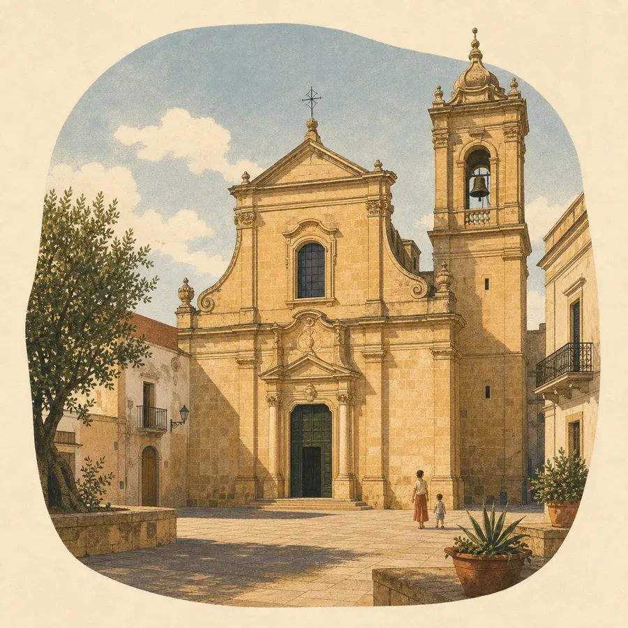 The Lecce-stone portal, Baroque side altars and historic organ