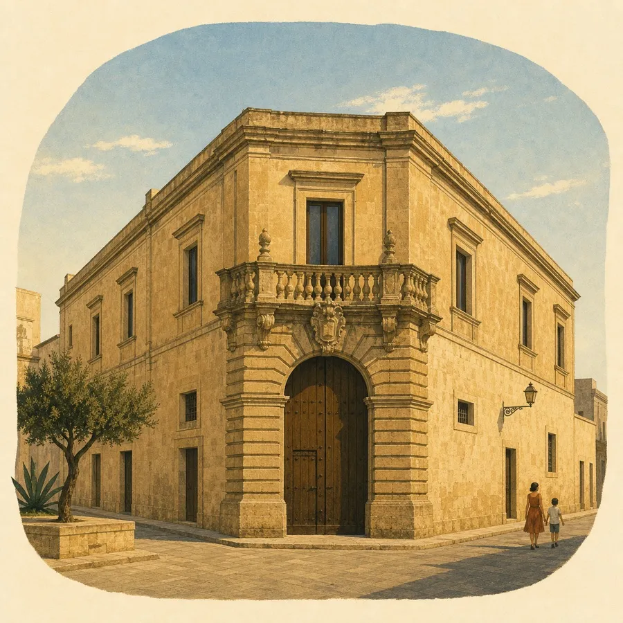 Its prominent corner position on Piazza Municipio
