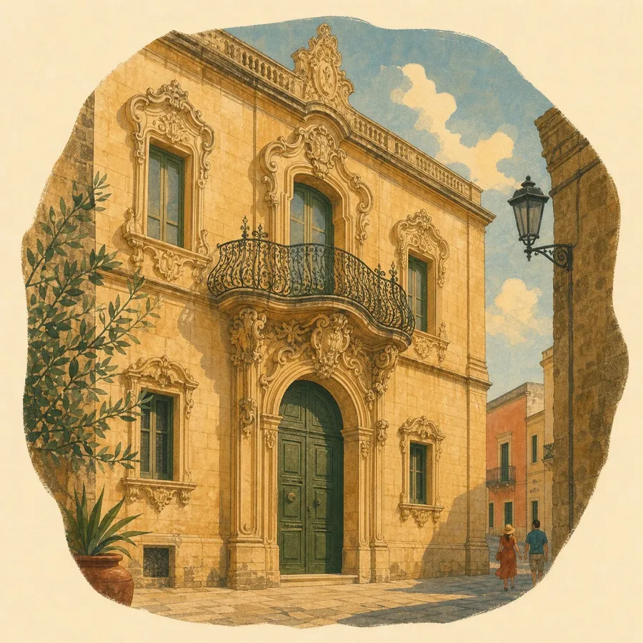 The swelling balcony rail and rocaille window frames
